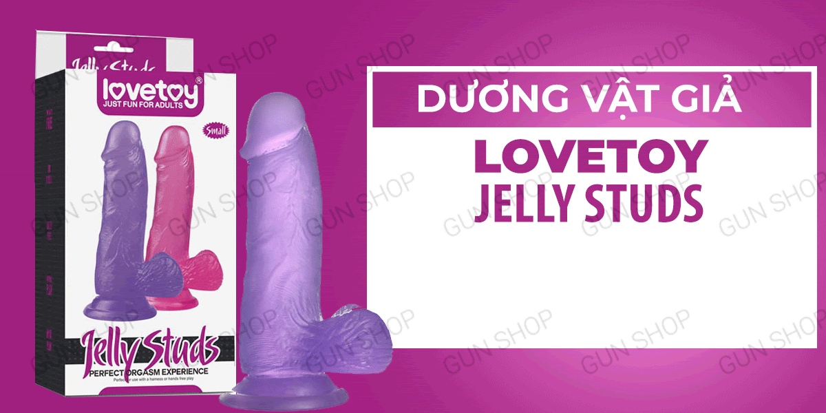 Dương vật giả dính tường Lovetoy Jelly Studs Siêu mềm Thỏa mãn