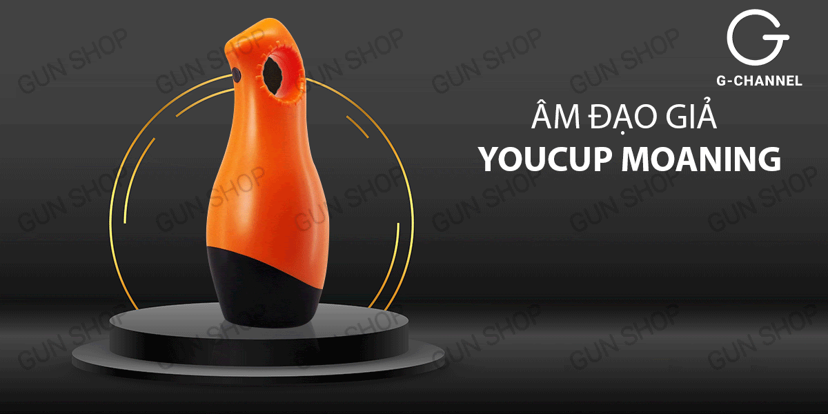 Âm đạo giả rung 12 chế độ kèm âm thanh thật - Youcups Moaning