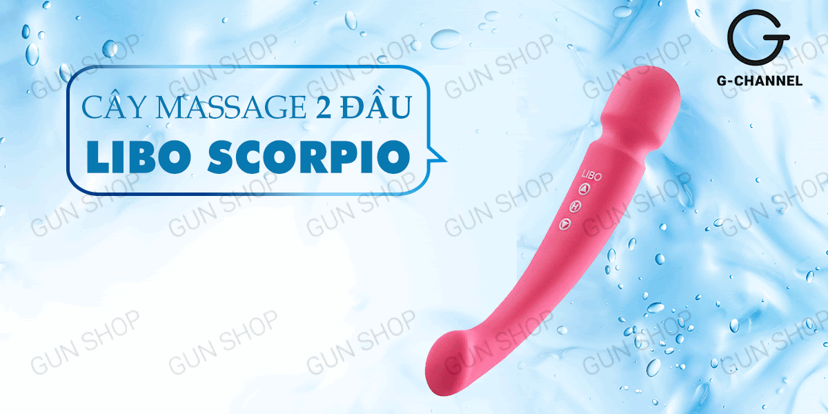 Máy massage 2 đầu rung Libo Scorpio siêu mạnh nhiều chế độ kích thích