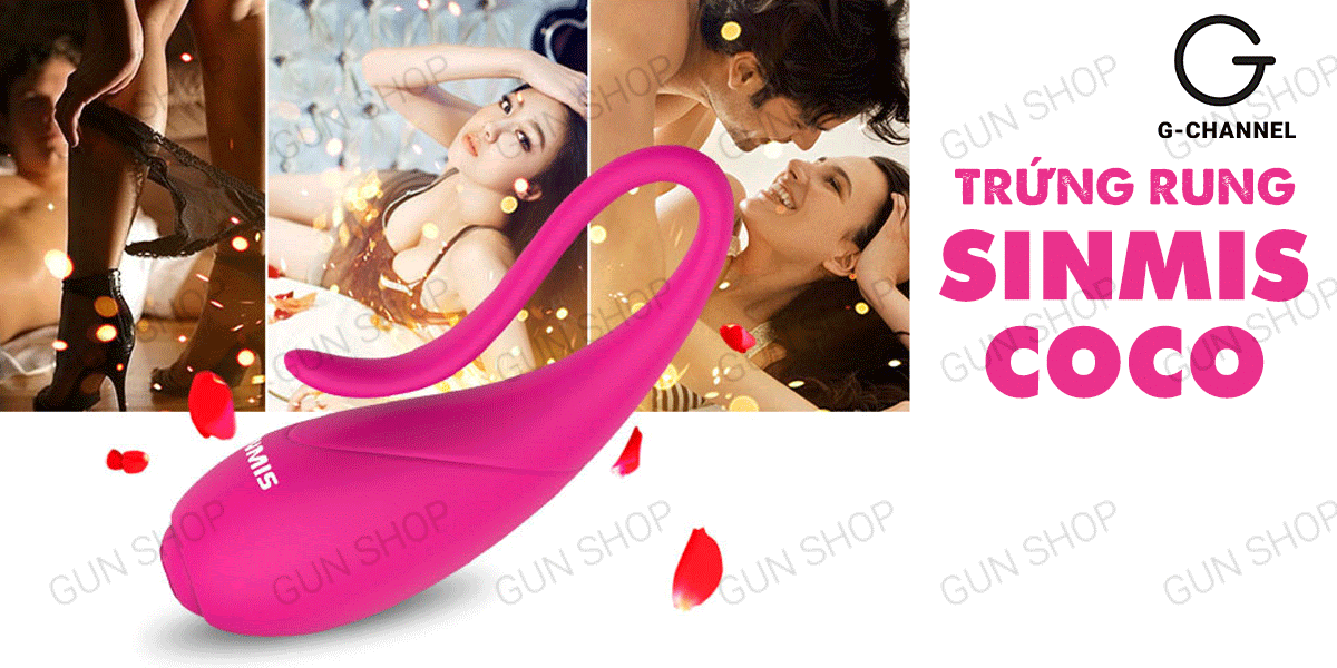 Trứng rung chống nước pin mạnh mẽ Nalone Sinmis Coco hot