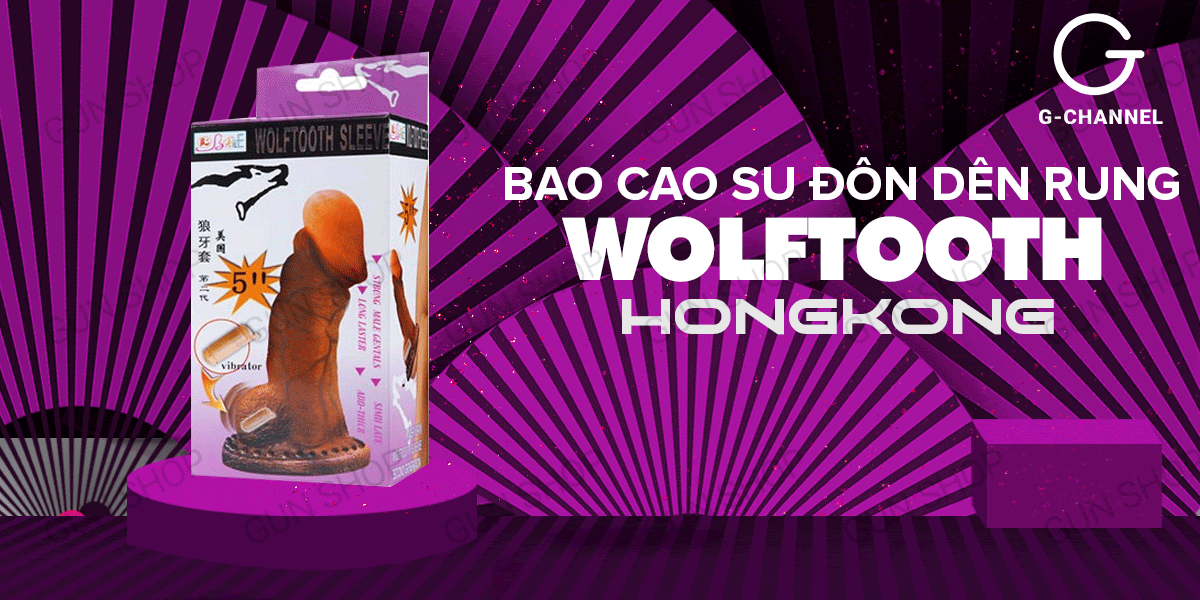Bao cao su đôn dên Baile Wolftooth rung pin Kích thước lớn