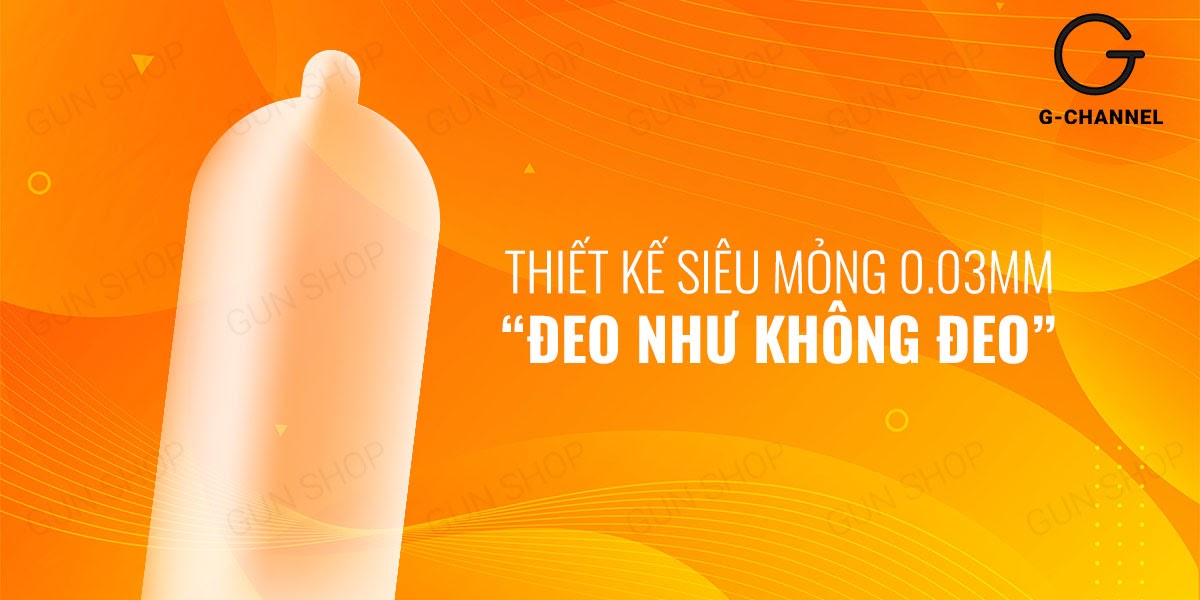Bao cao su Sagami Xtreme Siêu mỏng 0.03mm Hộp 10 cái Khuyến mãi