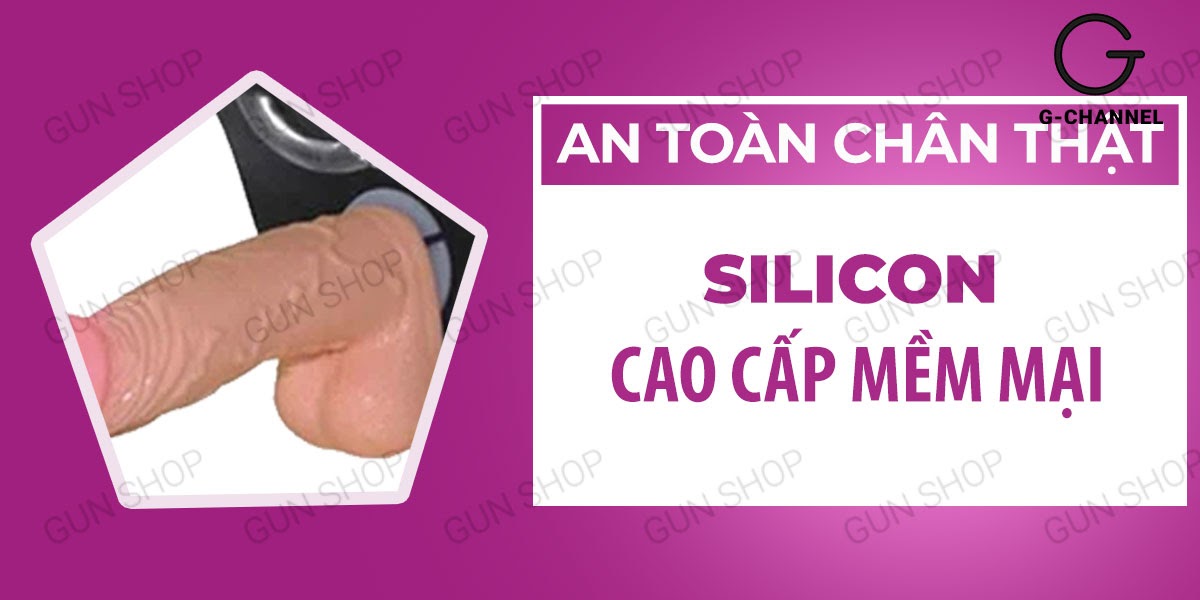 Dương vật giả rung dây đeo Baile Vibra silicon mềm kích thích mạnh