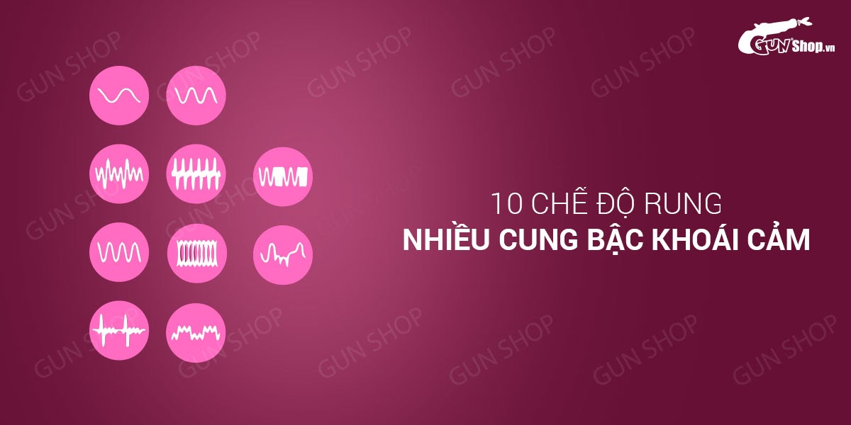 Que rung hậu môn Lovetoy P-Motion 10 chế độ rung mạnh mẽ, pin tiện lợi