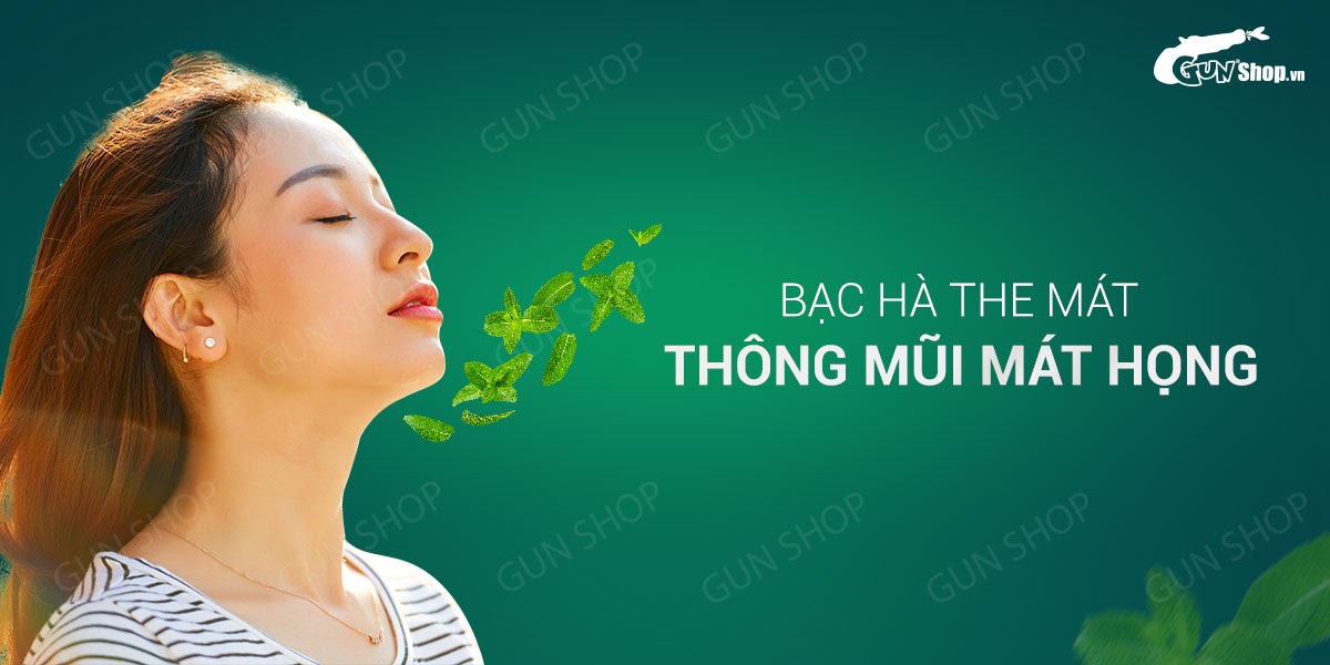 Kẹo ngậm BJ bạc hà Mastic Mint tăng hưng phấn đổi gió hấp dẫn