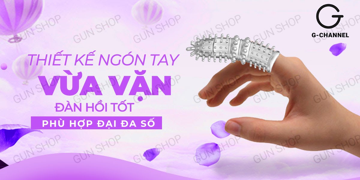 Bao cao su ngón tay Aichao A-spot 4 gai nổi lớn kích thích cực
