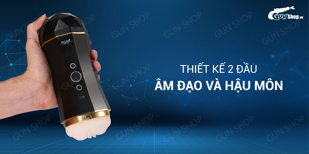 Âm đạo giả 2 đầu Secwell rung mạnh ôm khít cực sướng