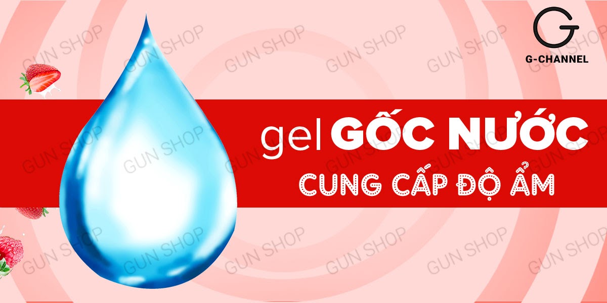Gel bôi trơn Love Kiss hương dâu 100ml tăng khoái cảm yêu