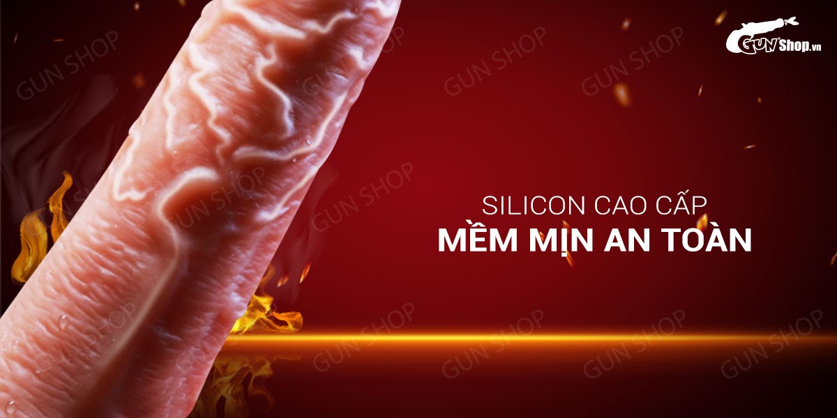 Dương vật giả dính tường siêu mềm rung sạc silicon cao cấp
