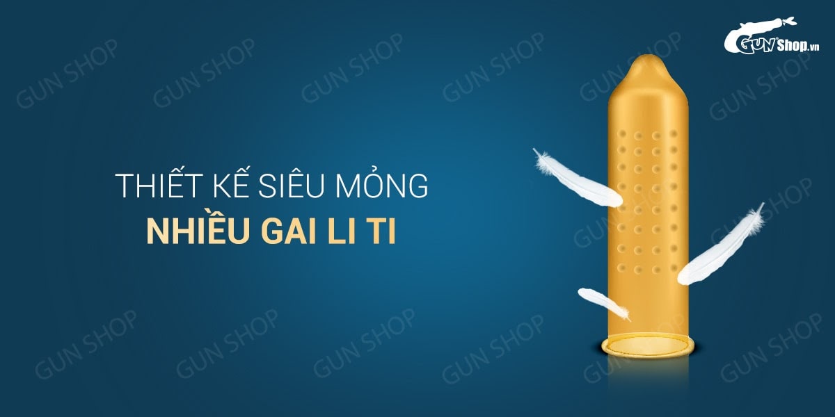 Bao cao su OLO 0.01 Đồng Hồ Vàng kéo dài thời gian Hộp 10 cái bán chạy