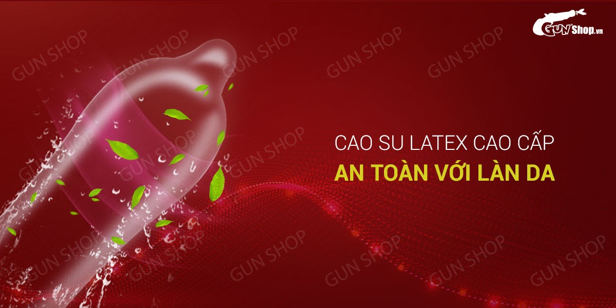 Bao cao su Muaisi đỏ kéo dài thời gian Hộp 12 cái an toàn hiệu quả
