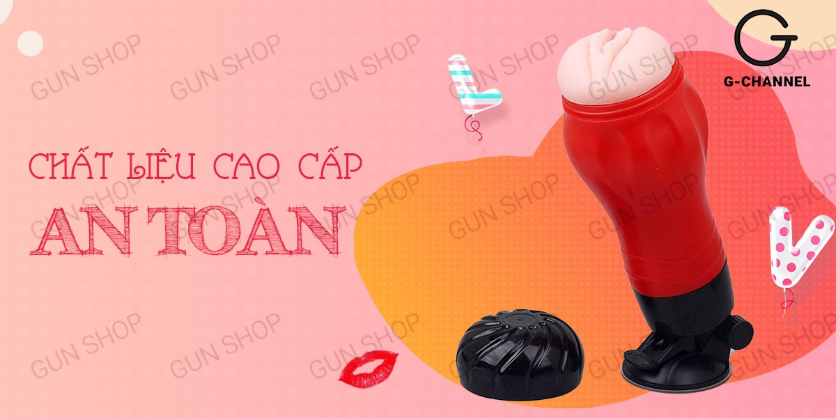 Âm đạo giả dính tường 12 tần số rung mạnh mượt Crazy Bull
