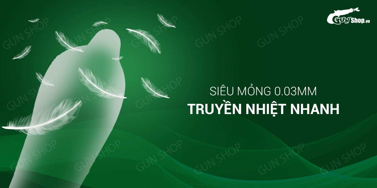 Bao cao su Muaisi 0.03 Ultrathin siêu mỏng siêu mềm an toàn giá tốt