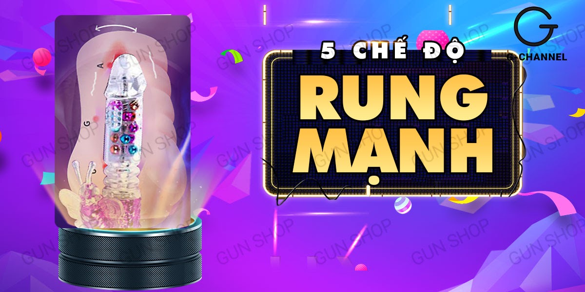 Dương vật giả Baile LCD Small 5 chế độ rung kích thích mạnh