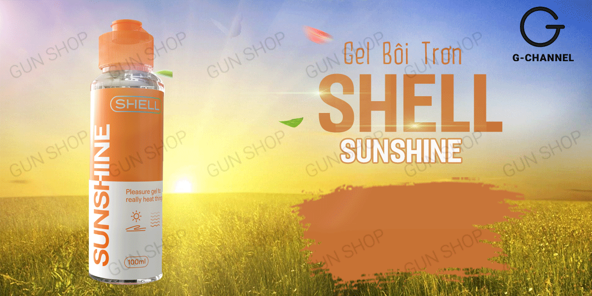 Gel bôi trơn nóng ấm Shell Sunshine 100ml tăng khoái cảm an toàn