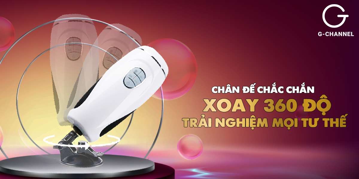 Dương vật giả Stroking Man III xoay 360 độ thụt mạnh tỏa nhiệt