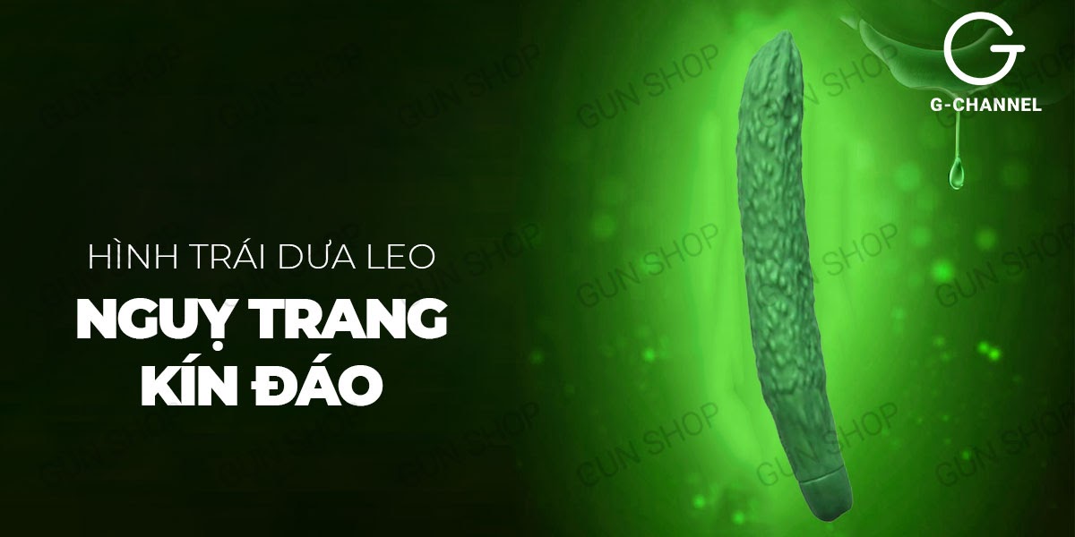 Dương vật giả dưa leo rung đa chế độ sạc điện Silicon an toàn