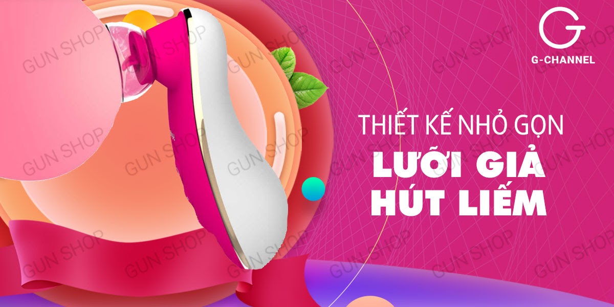 Máy rung kích thích âm đạo lưỡi giả Leten Sucker siêu thật