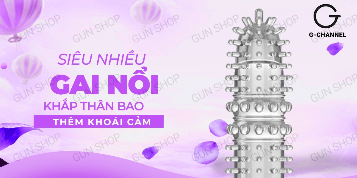 Bao cao su ngón tay Aichao A-spot 4 gai nổi lớn kích thích cực