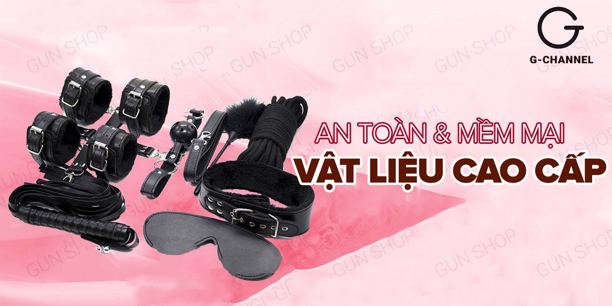 Bộ dụng cụ roi da BDSM kích thích khoái cảm đam mê tăng hưng phấn Yeain
