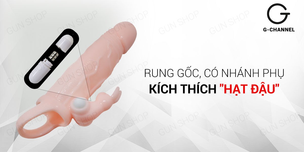 Bao cao su đôn dên Braveman tăng kích thước rung mạnh có quai đeo hấp dẫn