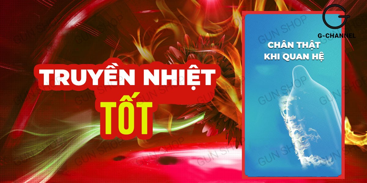 Bao cao su Muaisi Hot siêu điểm nổi ấm nóng hộp 10 cái kích thích