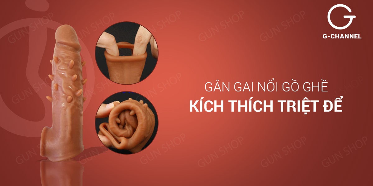 Bao Cao Su Đôn Dên Gai Nổi Jiuai Tăng Kích Thước & Khoái Cảm