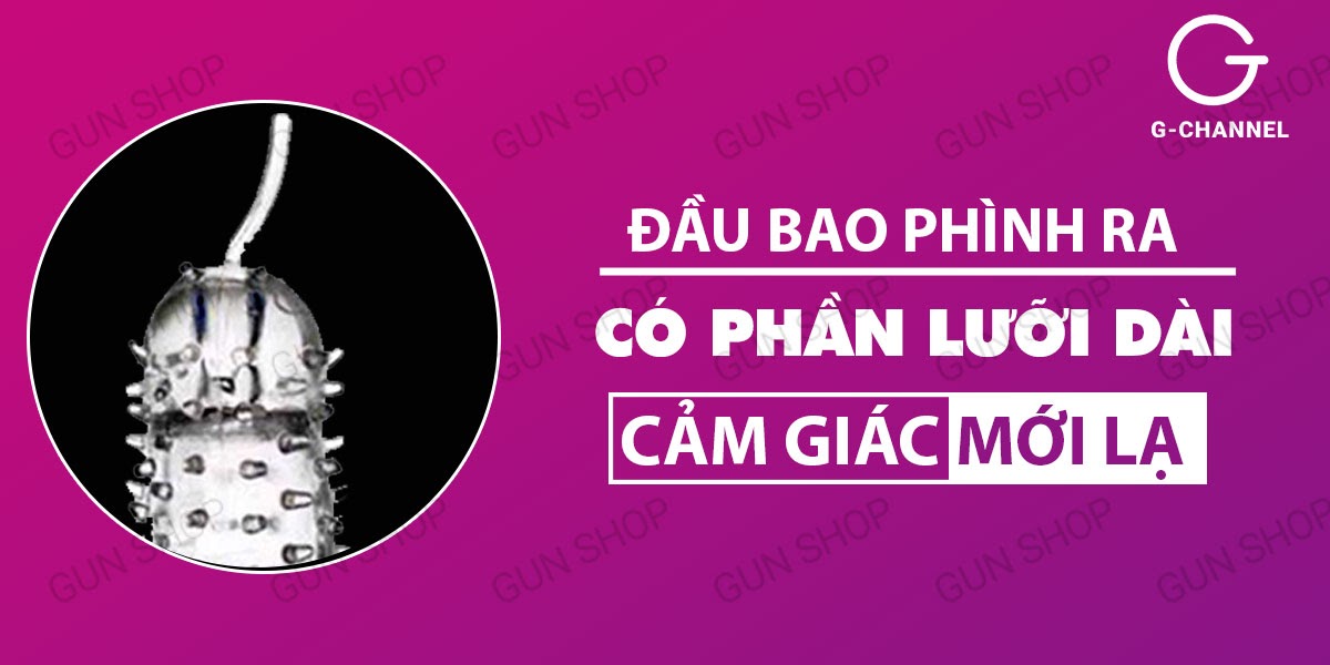 Bao cao su đôn dên Baile Sâu róm gân gai tăng kích thước an toàn