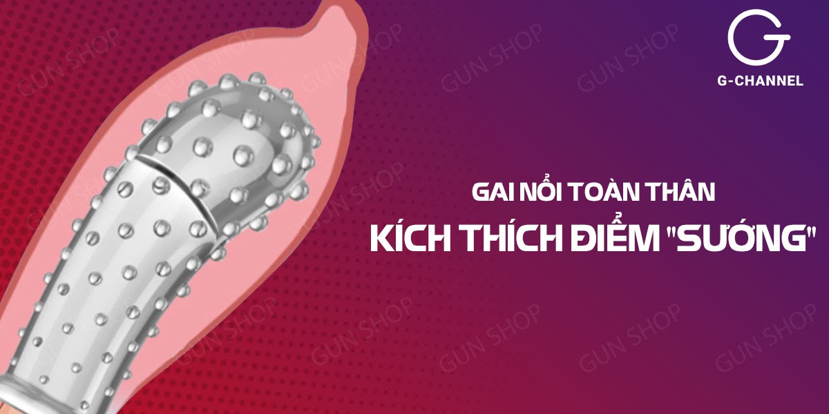 Bao cao su ngón tay G-spot 1 Gai nổi kích thích, mềm mại cao cấp