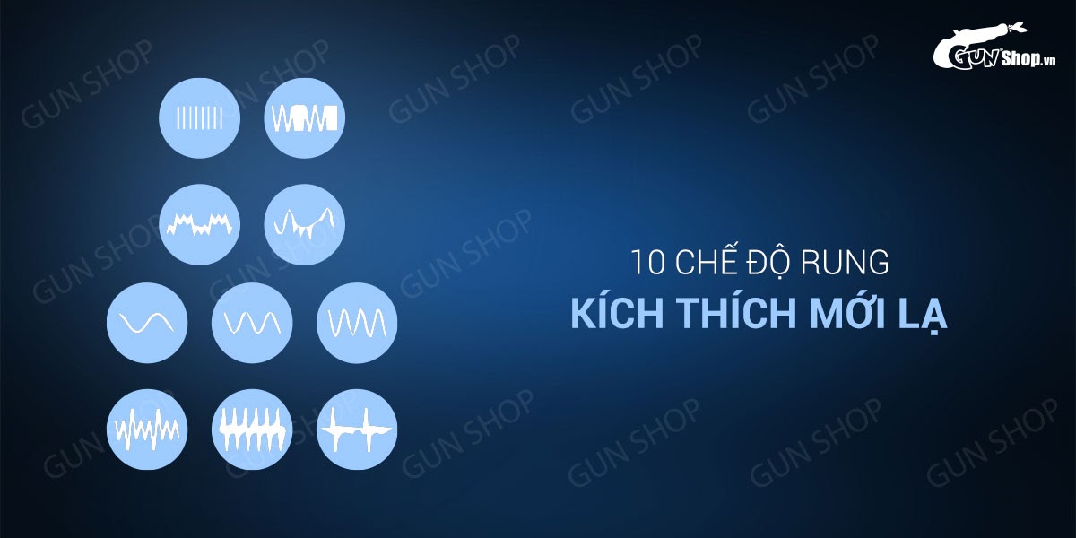 Que rung silicon Lovetoy 10 chế độ pin kích thích hậu môn mạnh mẽ