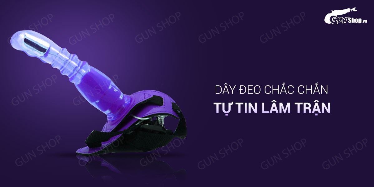  Nơi bán Dương vật giả có dây đeo 10 chế độ rung dùng pin - Aphrodisia Harness Rabbit Dong 8.5 loại tốt