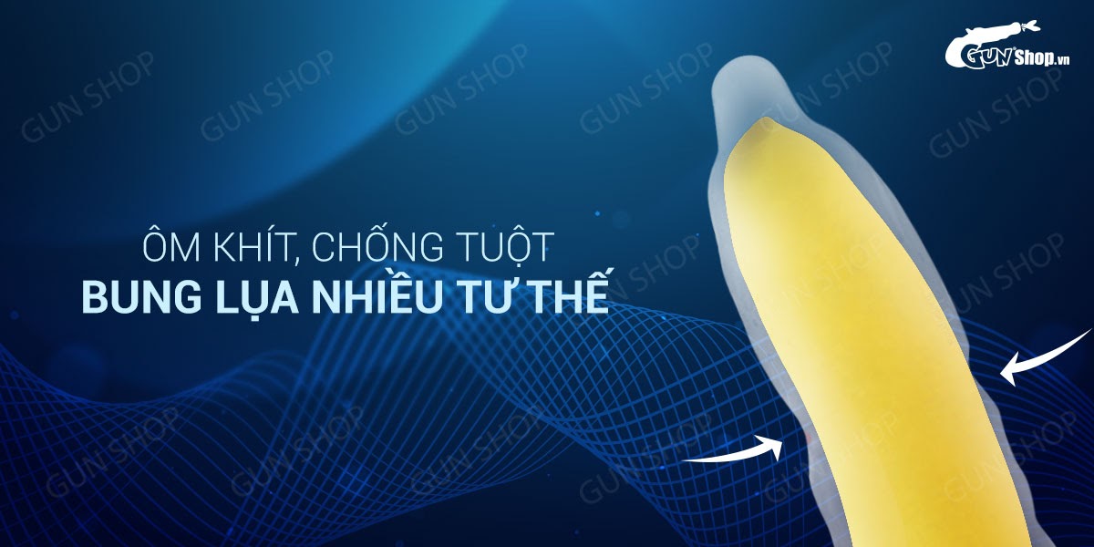 Bao cao su OLO 0.01 Siêu mỏng nhiều gel bôi trơn Hộp 10 cái