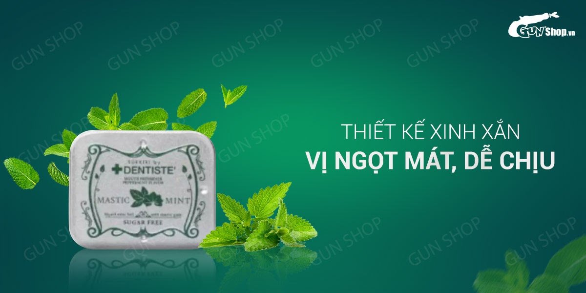 Kẹo ngậm BJ bạc hà Mastic Mint tăng hưng phấn đổi gió hấp dẫn