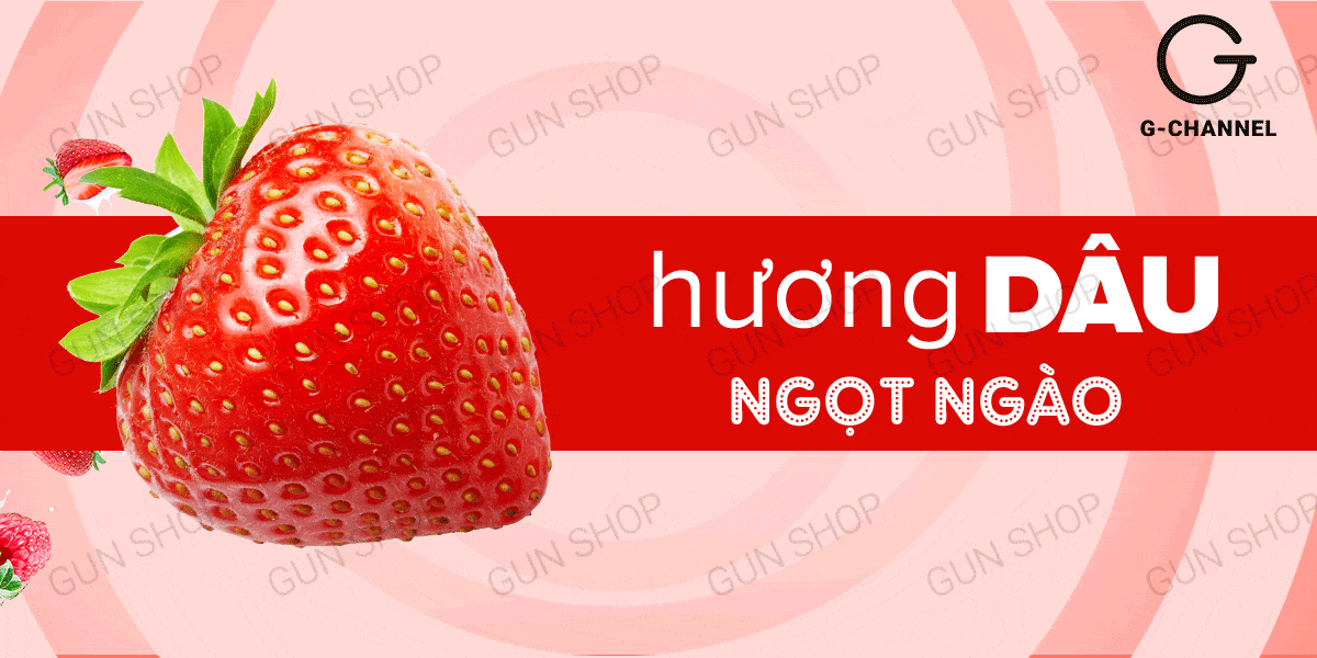 Gel bôi trơn Love Kiss hương dâu 100ml tăng khoái cảm yêu