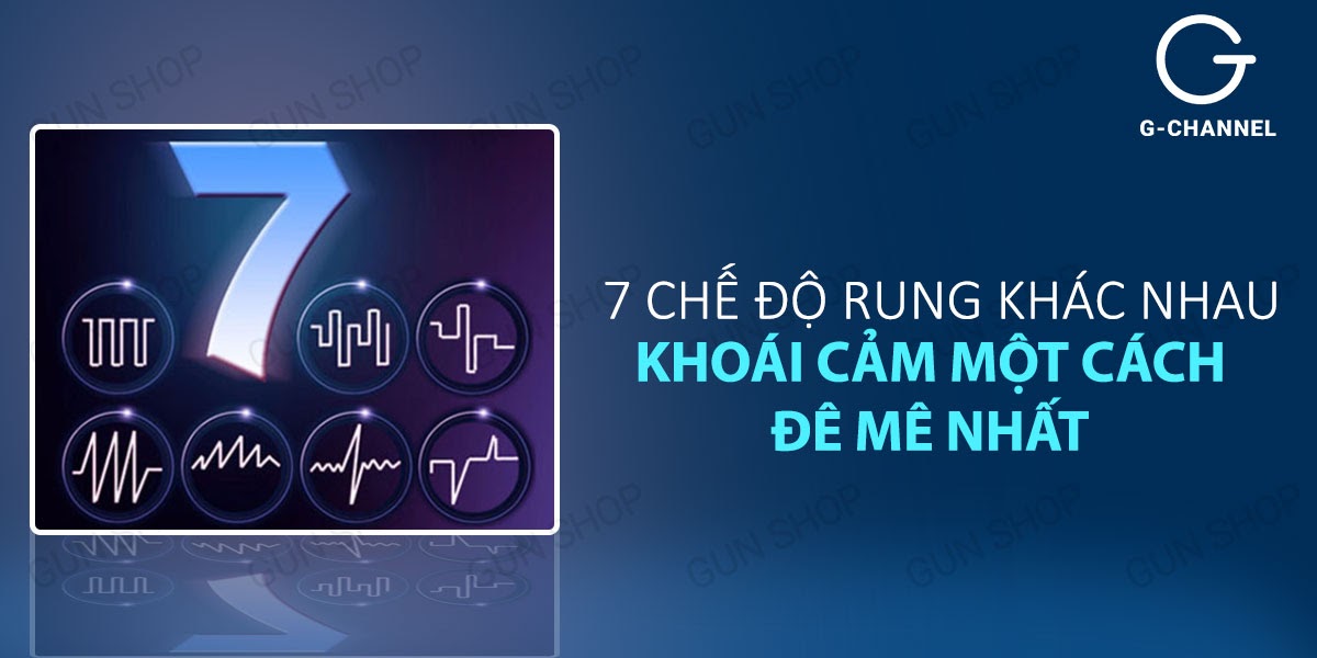 Máy massage kích thích 7 chế độ rung xoay sạc tiện lợi Loveaider