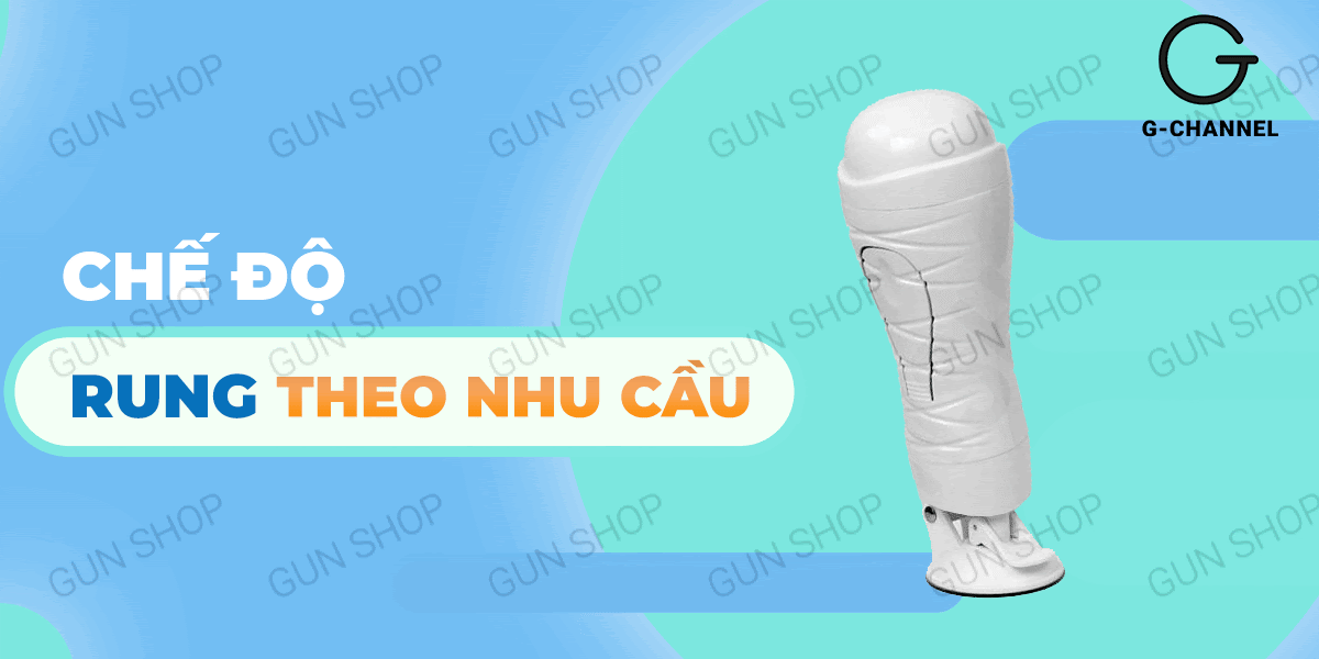 Âm đạo giả 12 tần số rung sạc cao cấp Crazy Bull White Flora