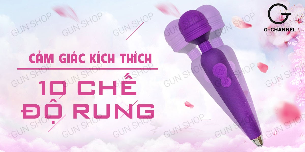 Máy massage tình yêu 10 chế độ rung sạc điện nhỏ gọn giá tốt