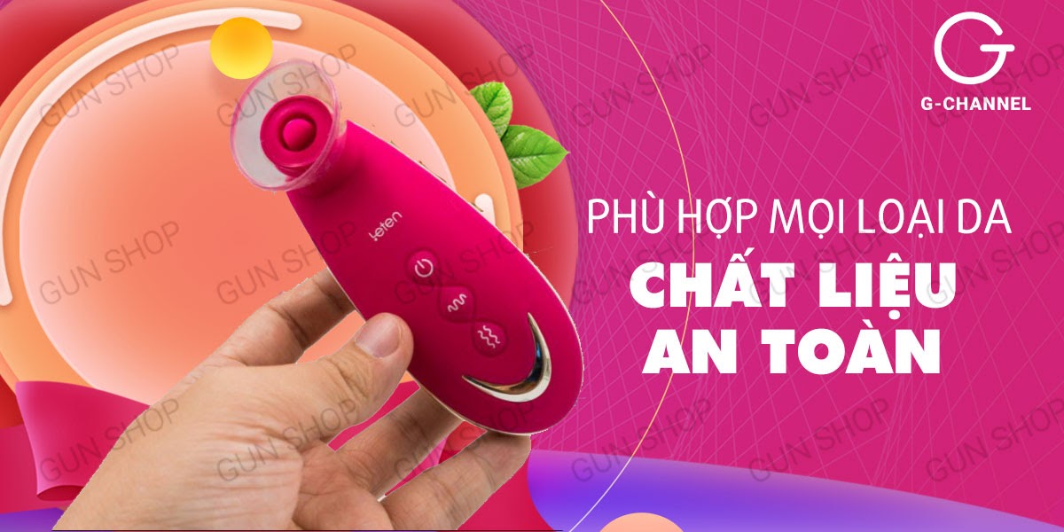 Máy rung kích thích âm đạo lưỡi giả Leten Sucker siêu thật