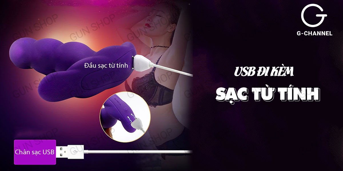 Trứng rung xoay 360 điều khiển từ xa sạc pin Nalone Pearl cao cấp