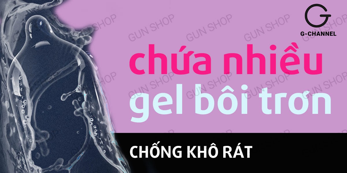 Bao cao su Kimono Hồng siêu mỏng 0.03mm hương anh đào thơm lâu hộp 12