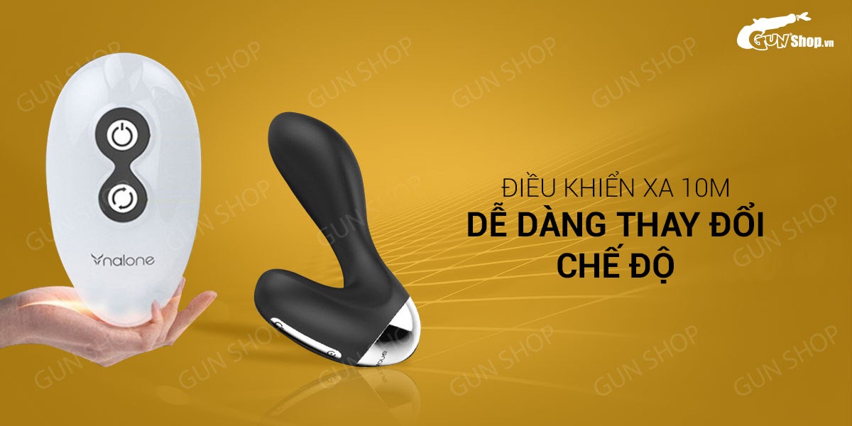 Trứng rung hậu môn điều khiển từ xa 7 chế độ cao cấp Nalone