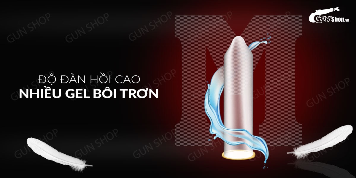 Bao cao su Muaisi 0.01 siêu mỏng Hộp 10 cái tăng khoái cảm
