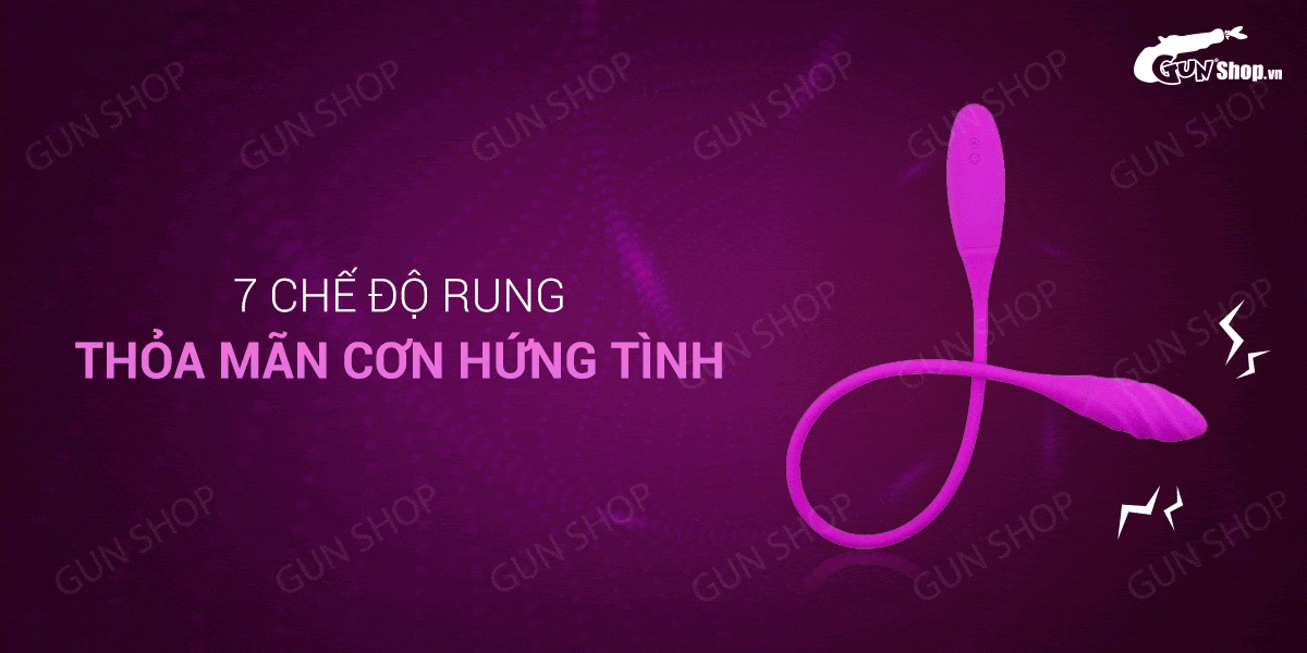 Trứng rung 2 đầu sạc USB 7 chế độ - Pretty Love Snaky siêu kích thích