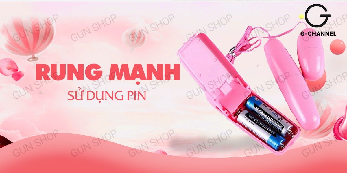 Trứng rung 2 đầu mini nhỏ gọn rung mạnh kích thích cảm giác giá rẻ