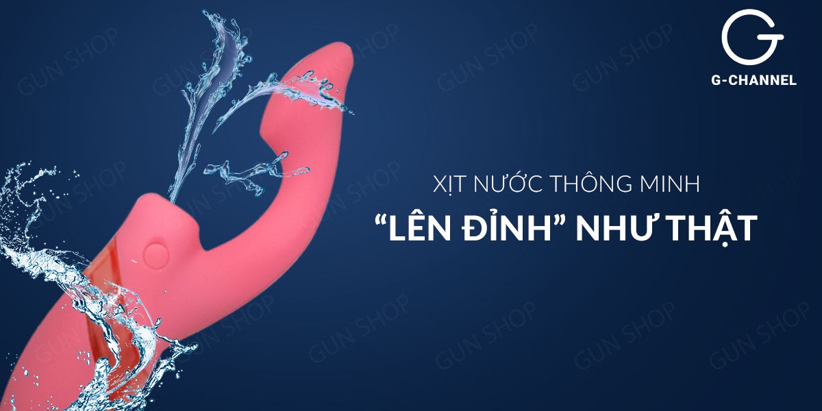Dương vật giả Loveaider 7 chế độ rung nước màu hồng sướng