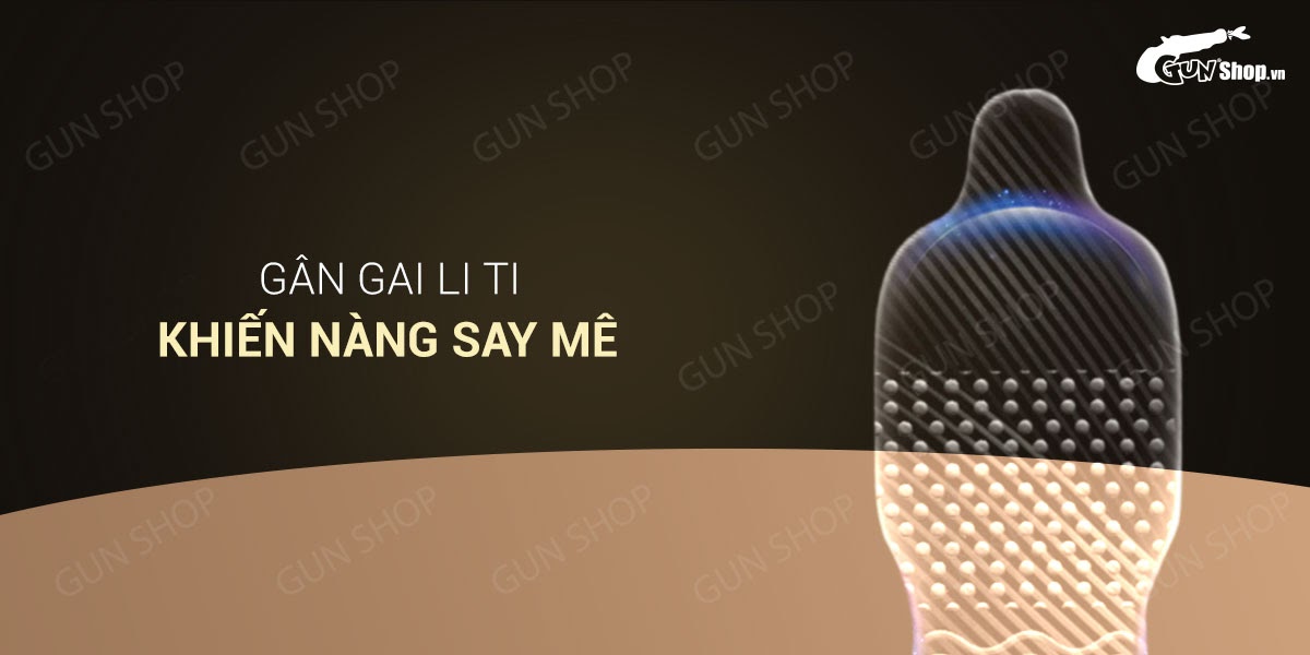 Bao cao su OLO siêu mỏng gân gai kéo dài thời gian kích thích mạnh