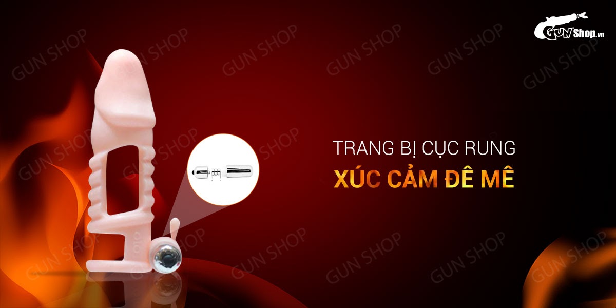 Bao cao su đôn dên rung OLO Black Gold Saints chống tuột