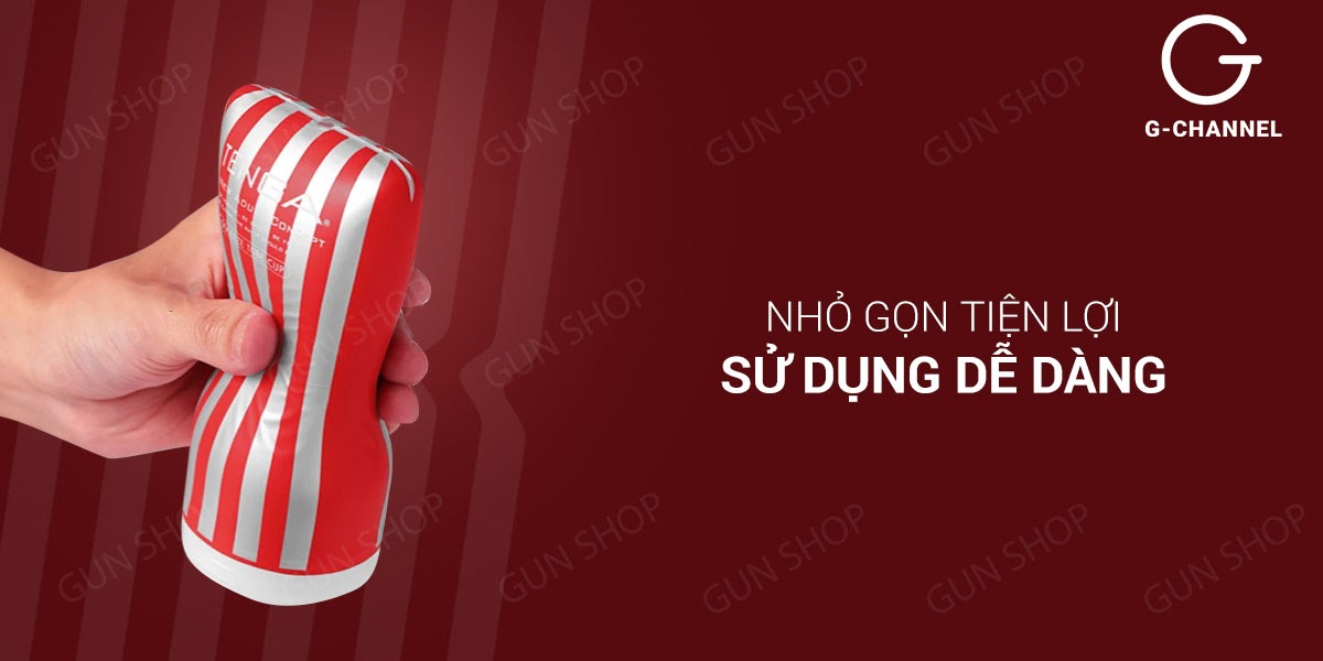 Âm đạo giả Tenga Red White nhỏ gọn ôm khít đầu dẹp giá tốt