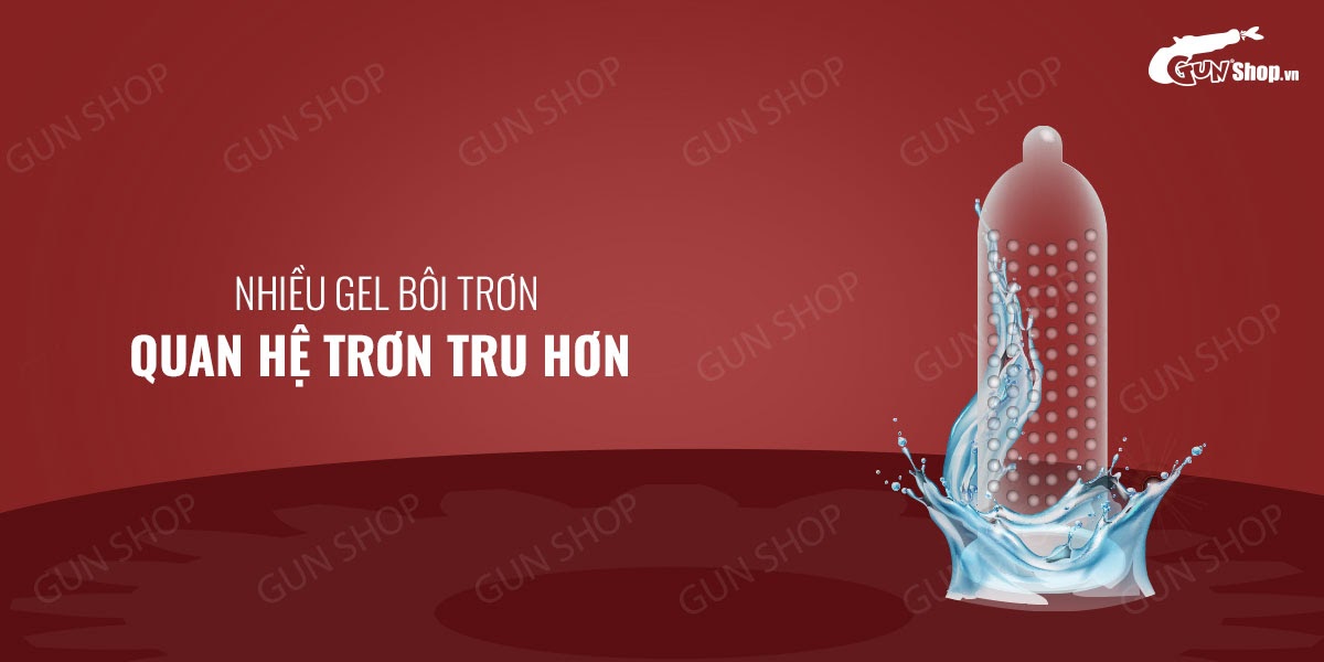 Bao cao su OLO siêu mỏng 0.01 Large Bump 10 cái tỏa nhiệt