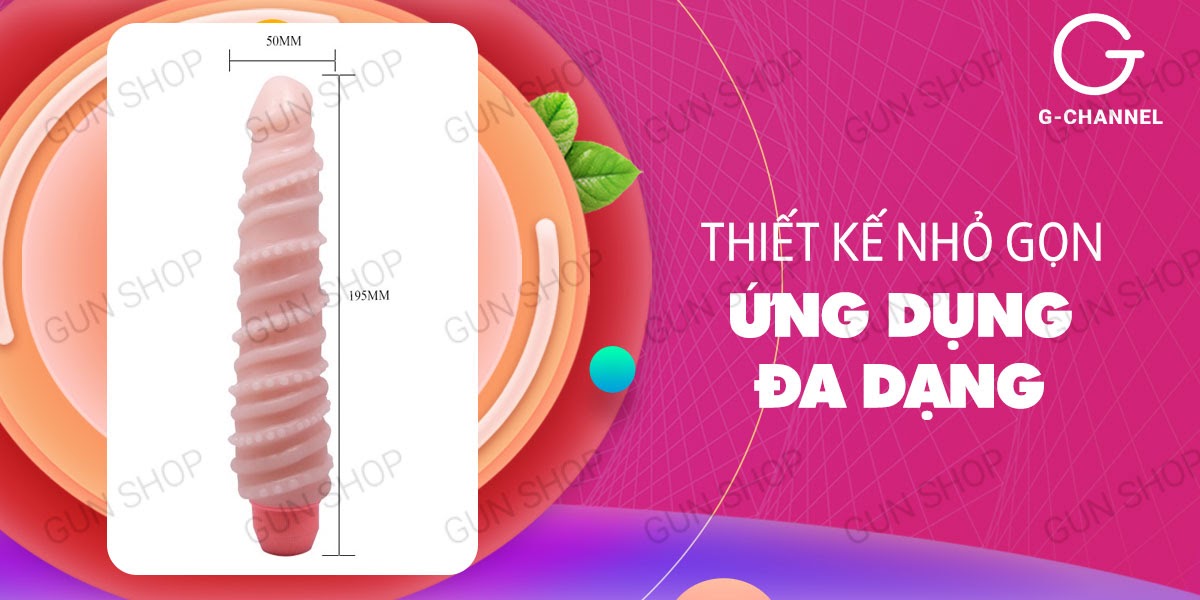 Dương vật giả Baile Flexi Vibe đa tần số rung uốn xoay pin sạc